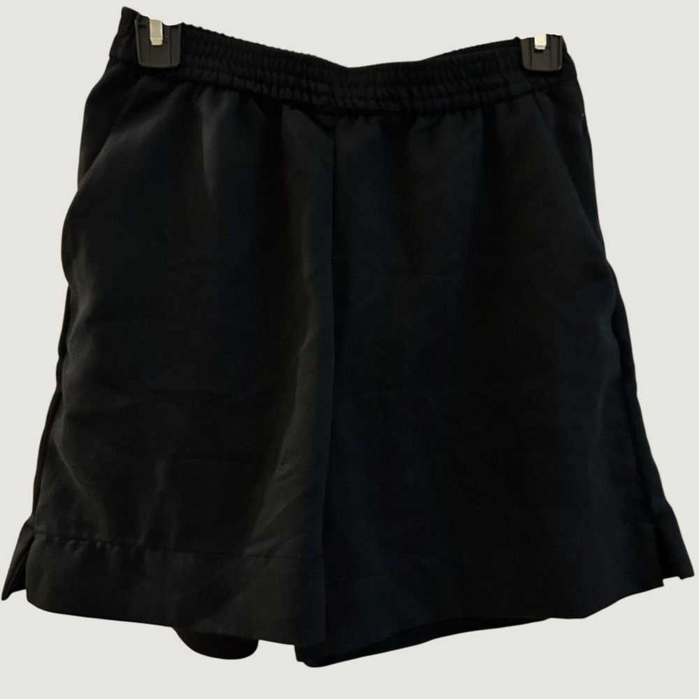 HM Conscious Choice‎ Black Tencel Lyocell Blend Elastic Waist Shorts XS NEW